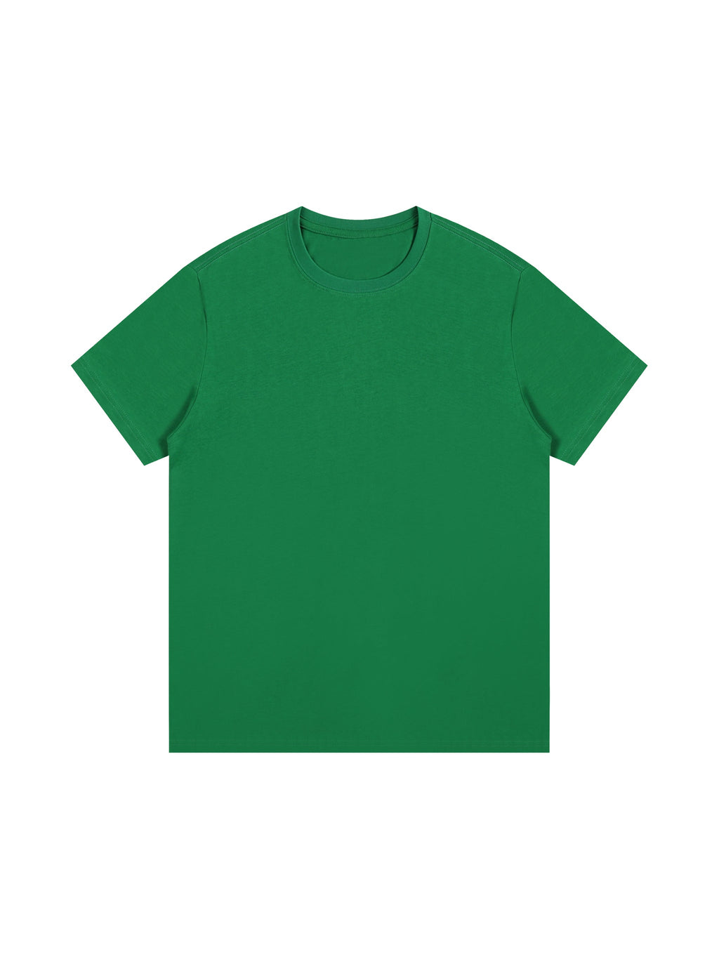 Grass Green Unisex Essential Cotton T-Shirt front view