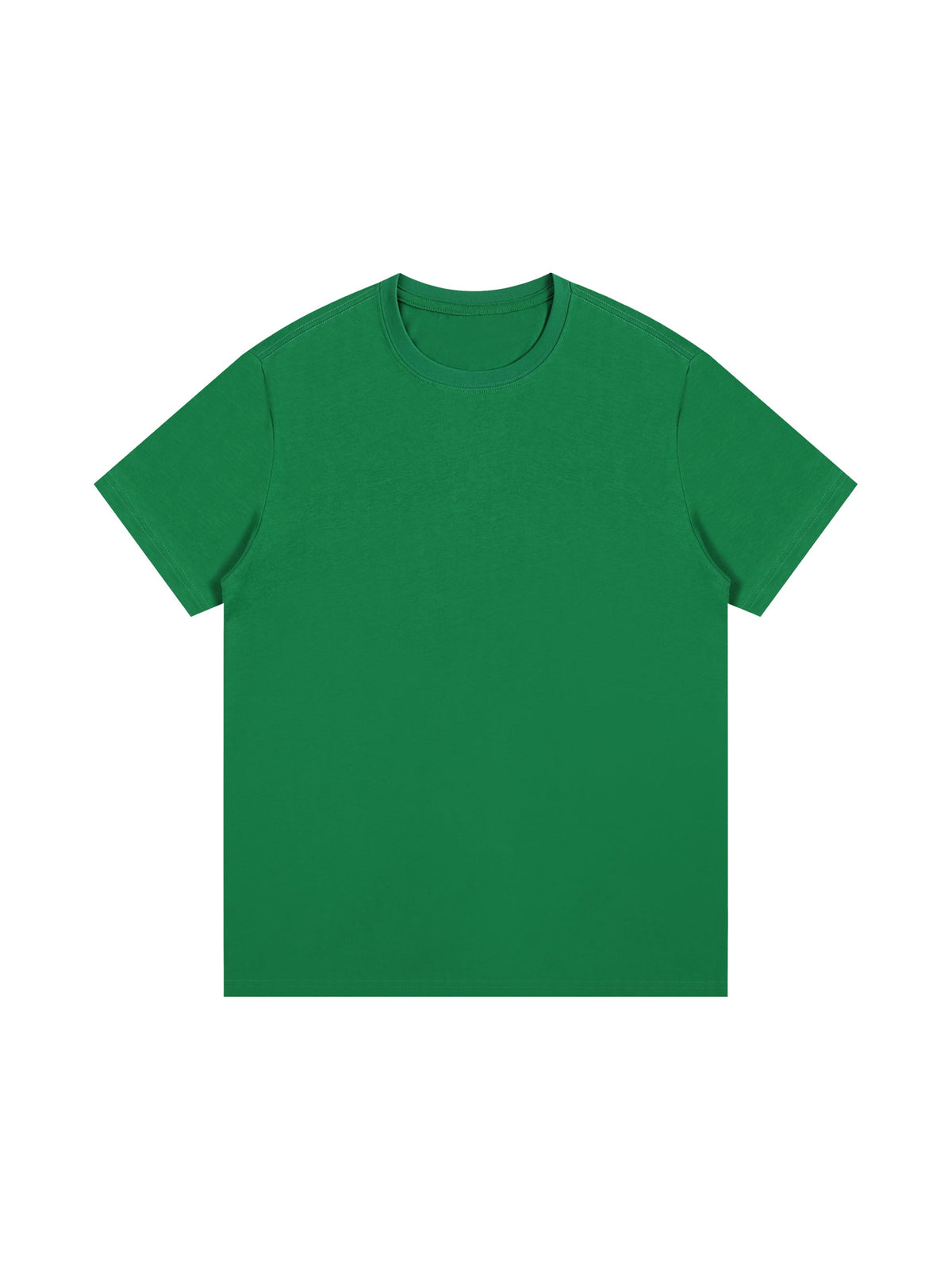 Grass Green Unisex Essential Cotton T-Shirt front view