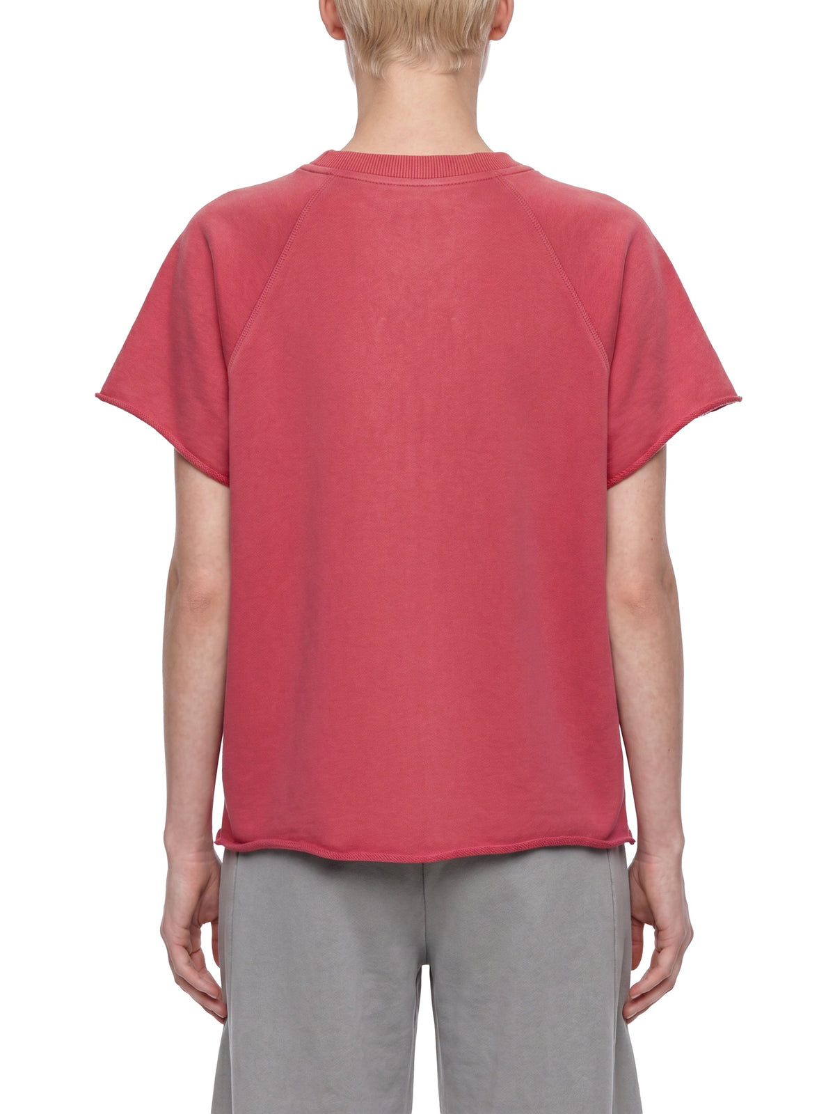 Unisex Vintage Wash Raw Edge Boxy T-Shirt