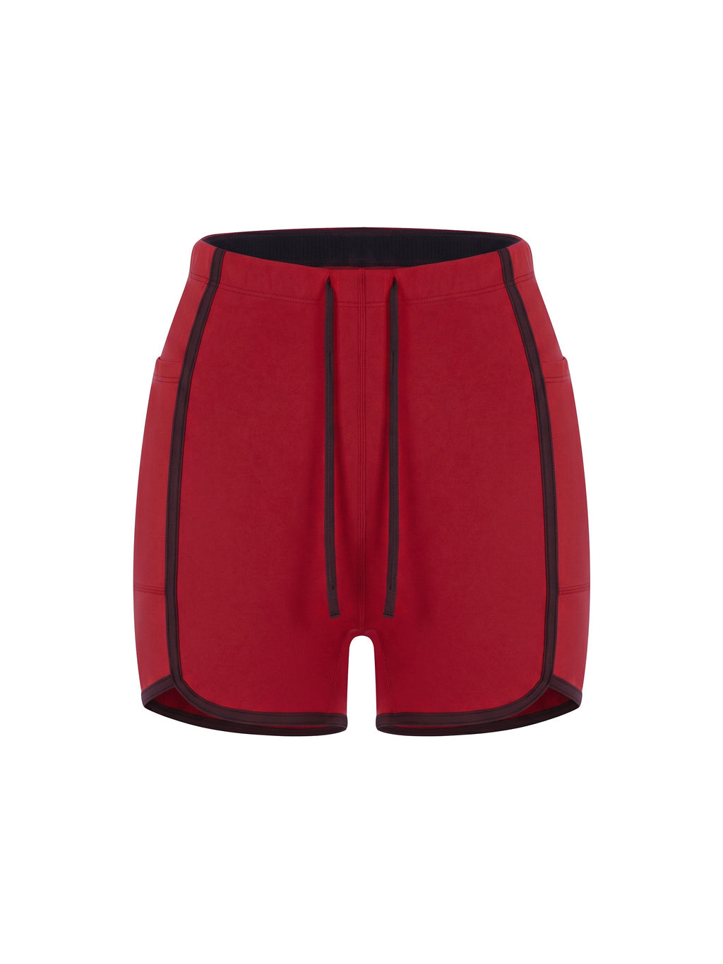 Women's High Rise Color Block Yoga Shorts