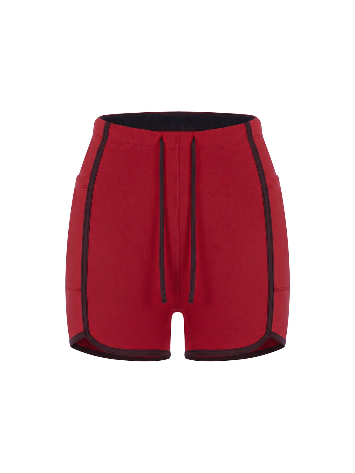 Women's High Rise Color Block Yoga Shorts