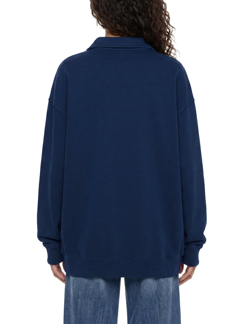 Unisex Vintage Wash Collared Sweatshirt