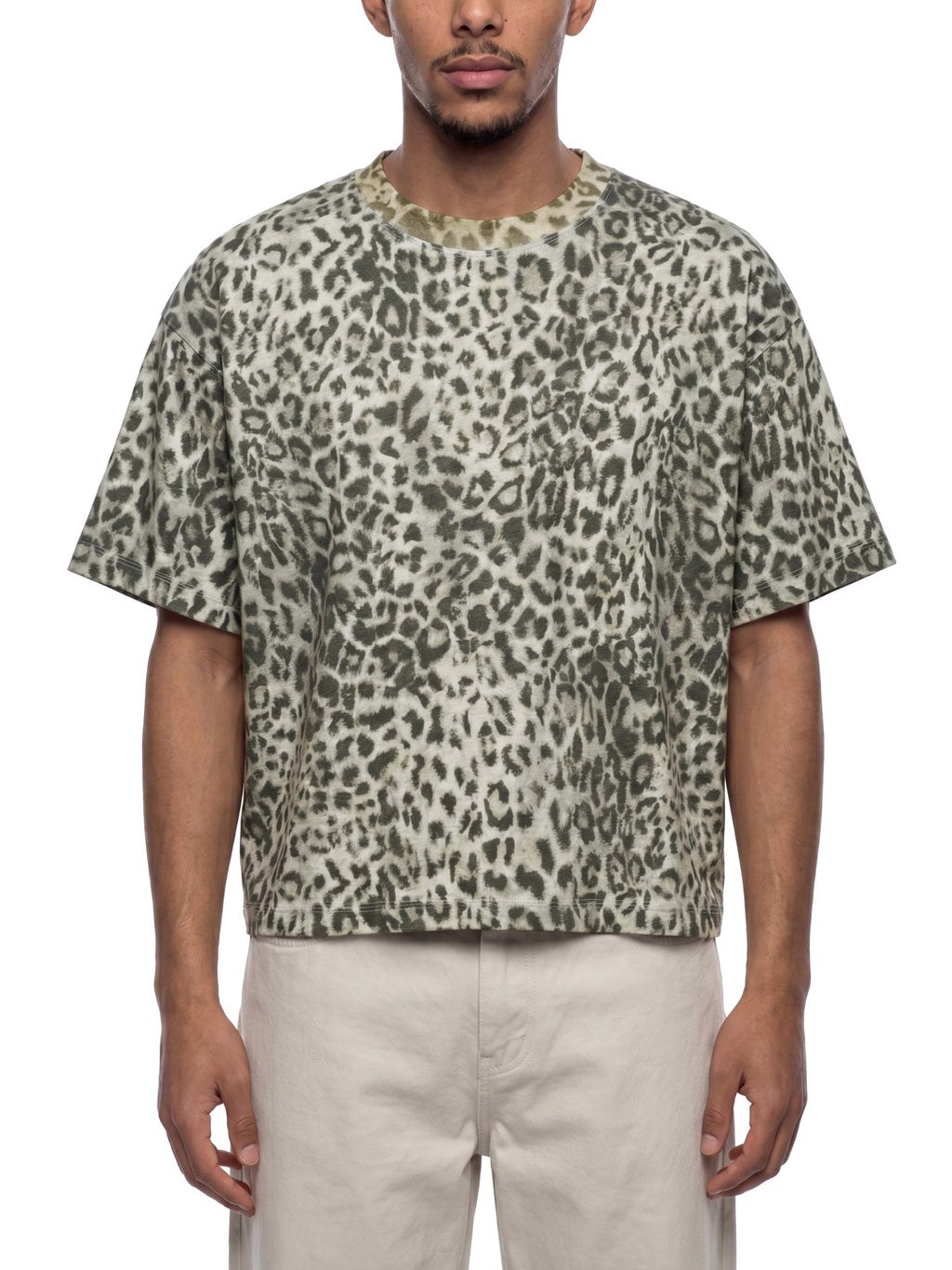 Unisex Leopard Print Boxy T-Shirt