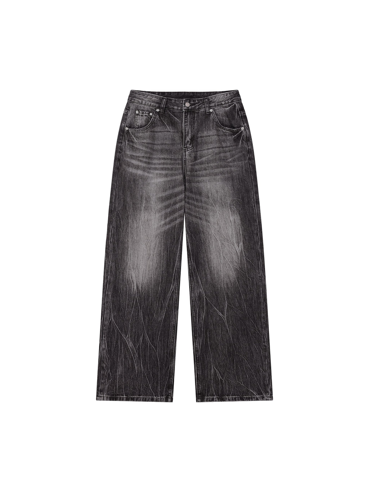 Men’s Vintage Wash Wide Leg Jeans