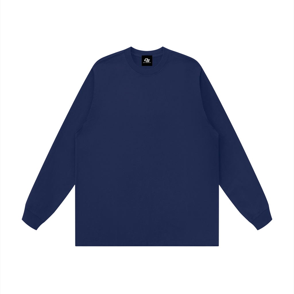 Unisex Raw Hem Long Sleeve T-Shirt