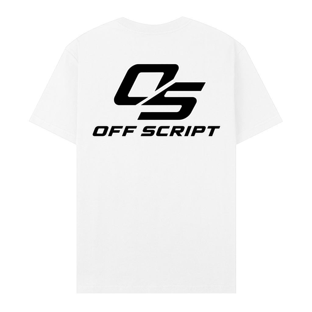 One Nation Essential Cotton T-Shirt - White back 3D mockup