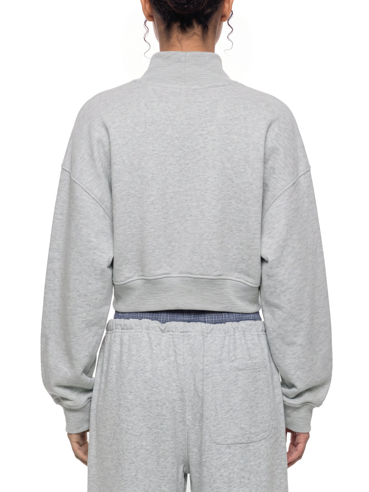 Women's Crop Mock Neck Sweatshirt