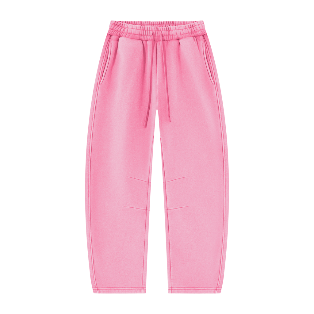 Unisex Vintage Wash Barrel-Leg Fleece Sweatpants V3