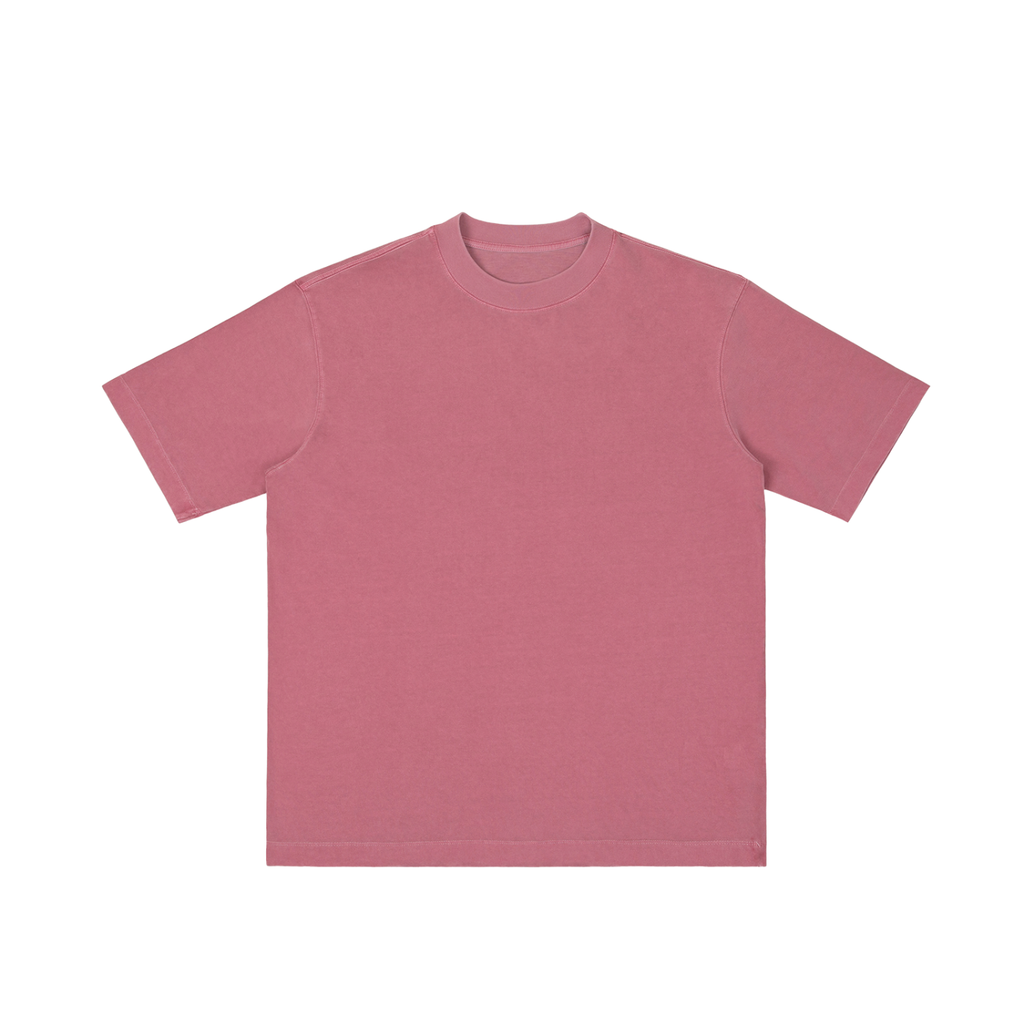 Ancora Red Unisex Vintage-Wash Drop-Shoulder T-Shirt front view