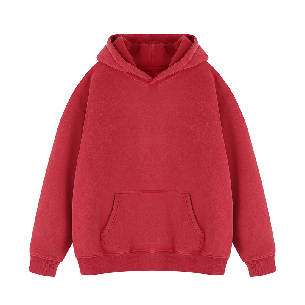 Off Script Gothic Skull Vintage Wash Fleece Hoodie