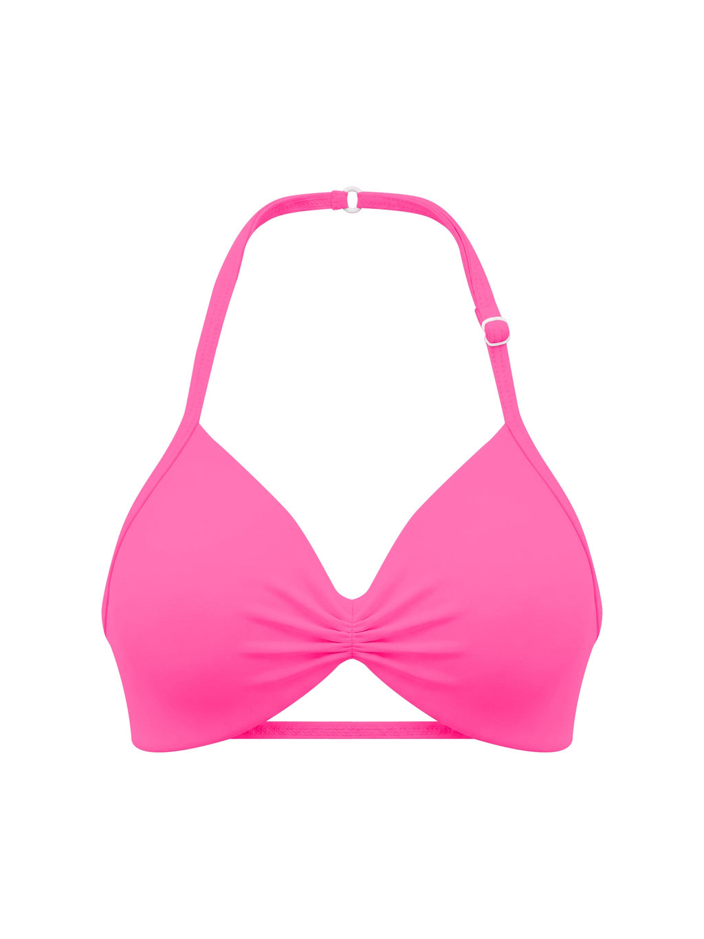 Women’s Ruched Halter-Neck Sports Bra