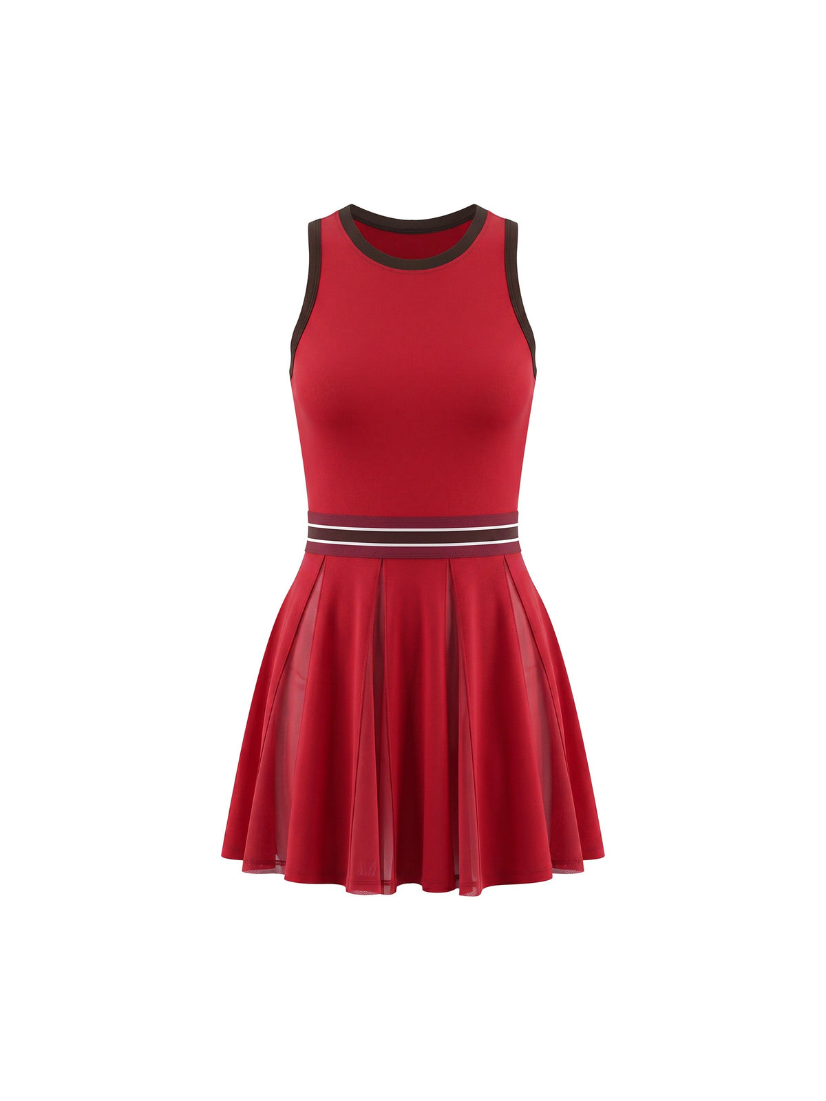 Women’s Color Block A-Line Sleeveless Dress
