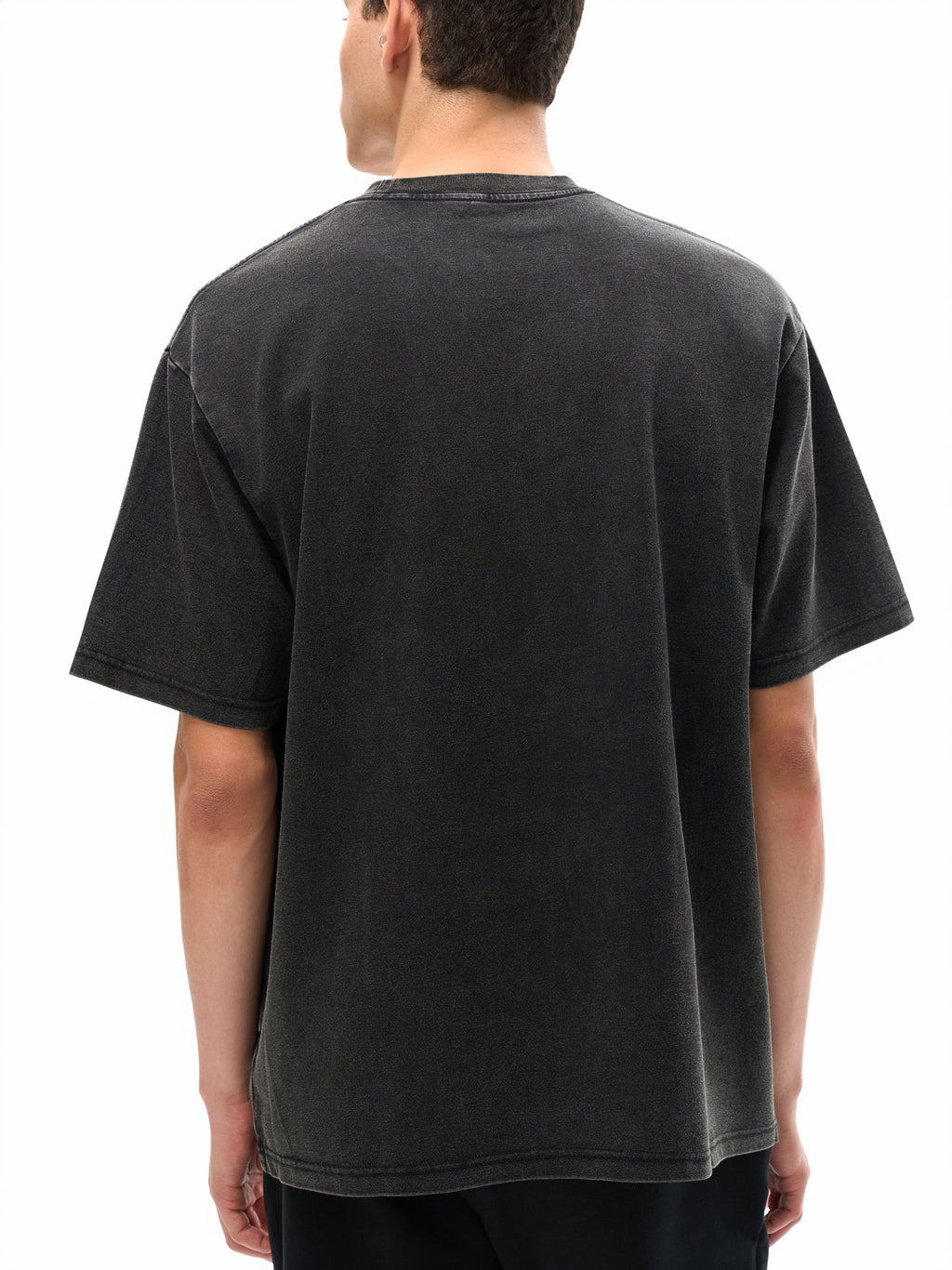 Unisex bamboo slub snow-washed T-shirt lifestyle view