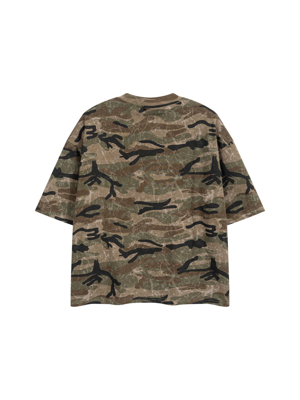 Unisex Boxy Camo Print T-Shirt