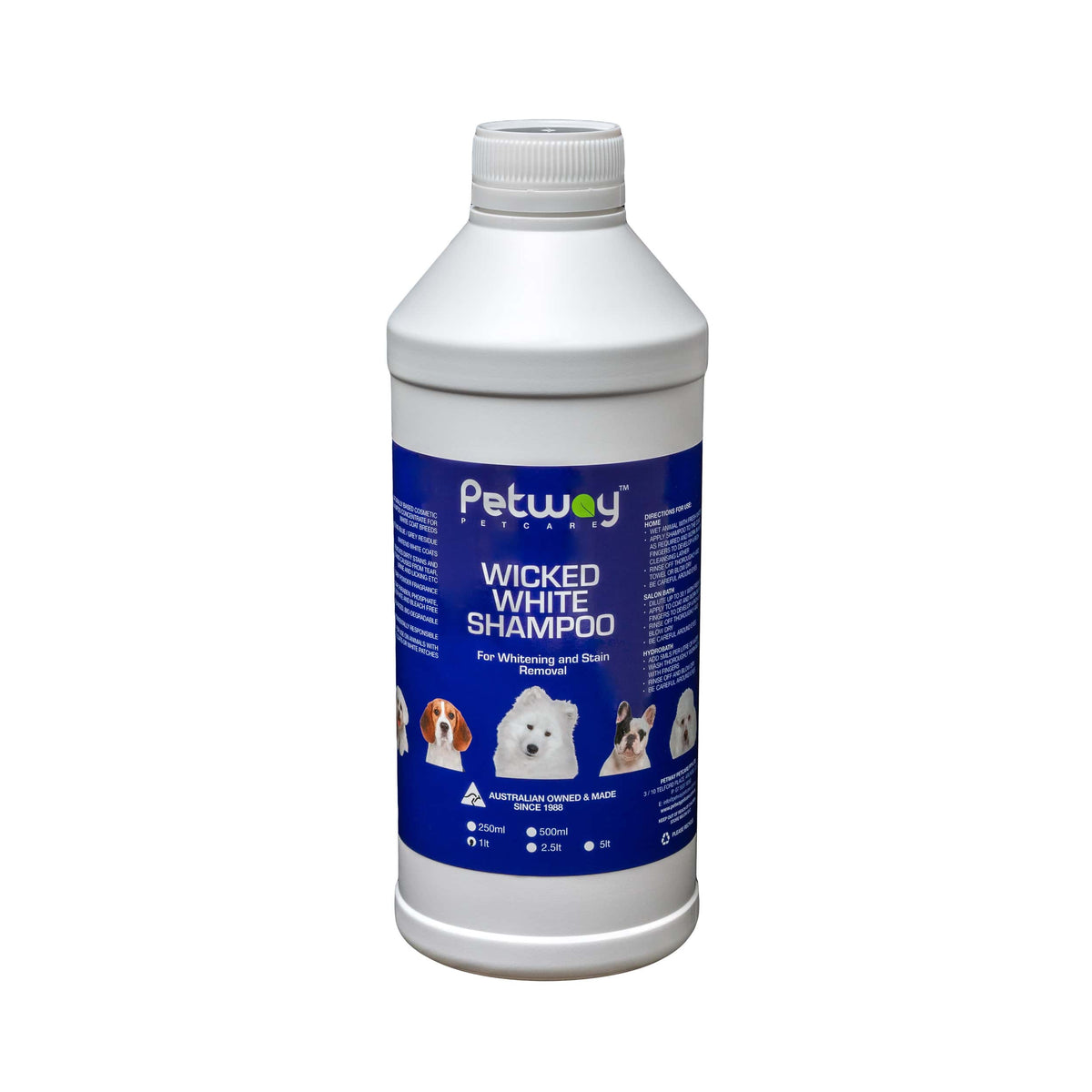 Petway Wicked White Whitening & Stain Removal Shampoo 1L