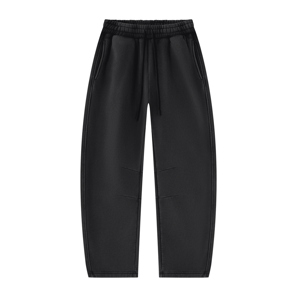 Unisex Vintage Wash Barrel-Leg Fleece Sweatpants V3