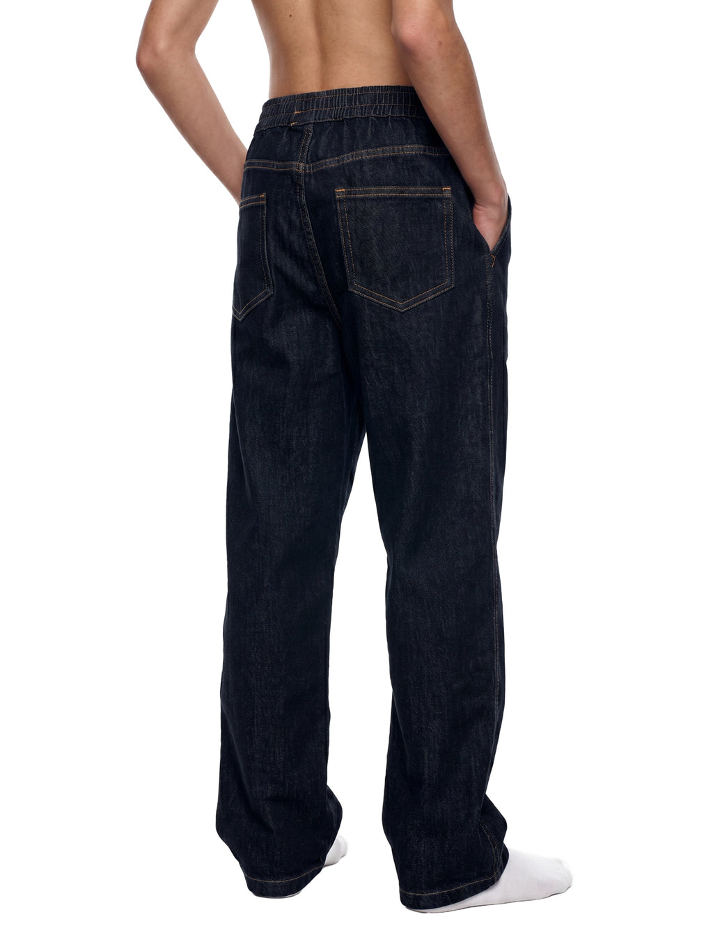 Kids' Straight-Leg Elastic-Waist Jeans