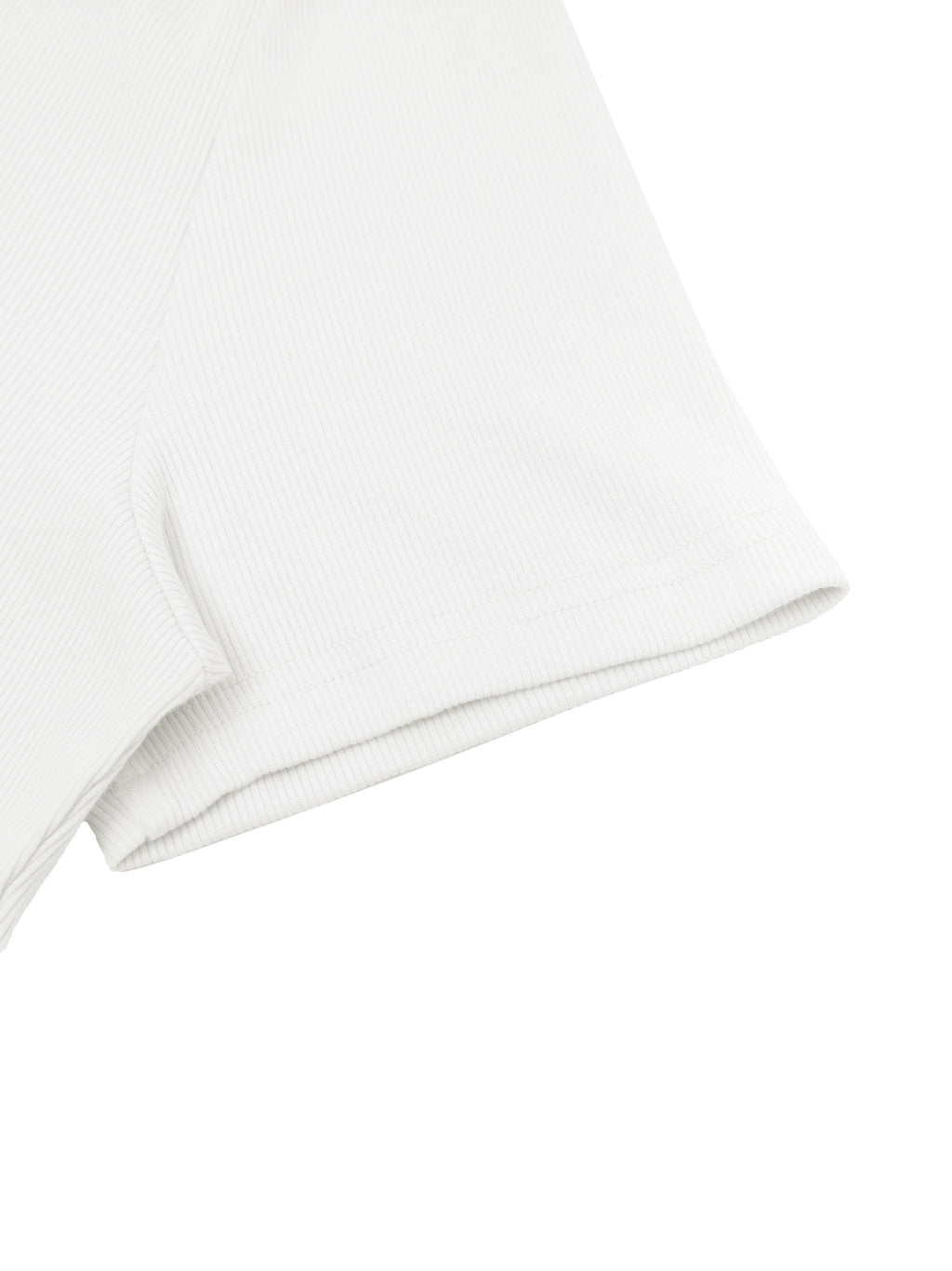 Women's Slim Ribbed Crop T-Shirt