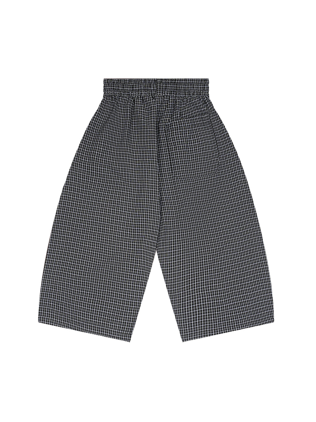 Unisex Plaid Loose Capri Shorts
