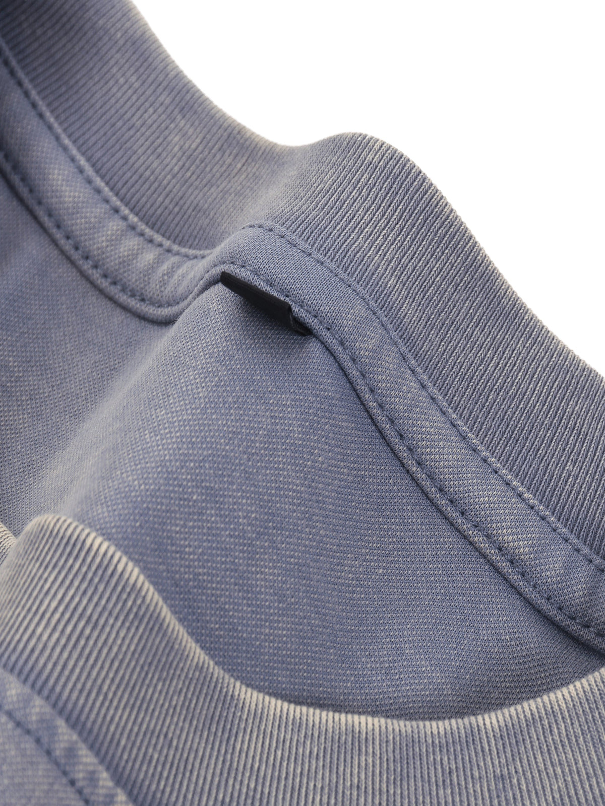 Unisex bamboo slub snow-washed T-shirt detail view