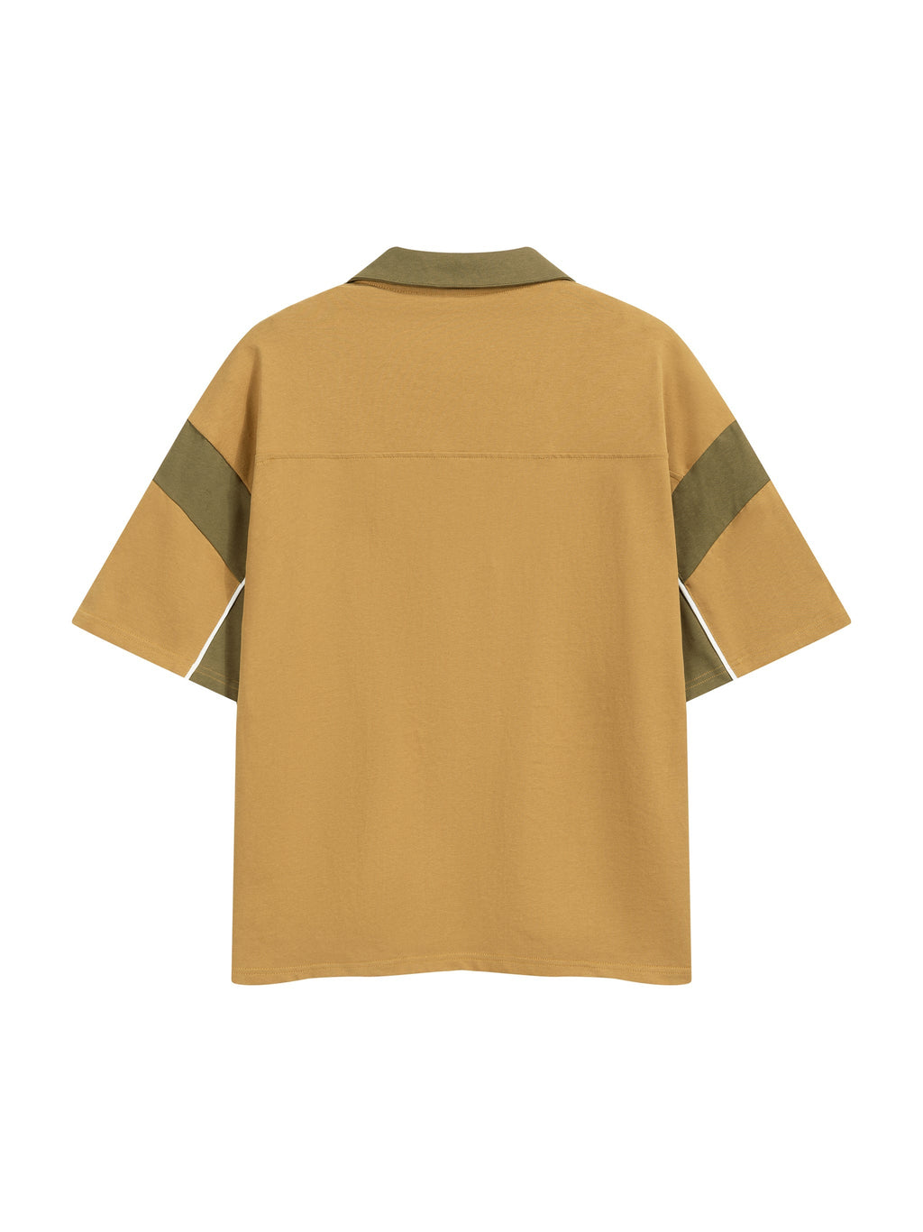 Unisex Boxy Colour Block Polo Shirt