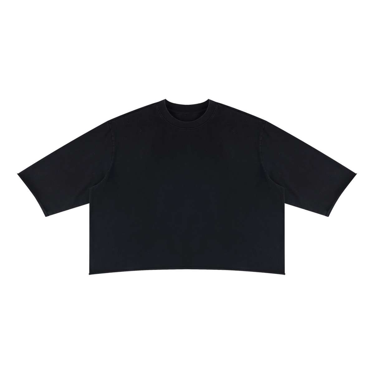 Unisex Mineral Wash Raw Hem Boxy T-Shirt