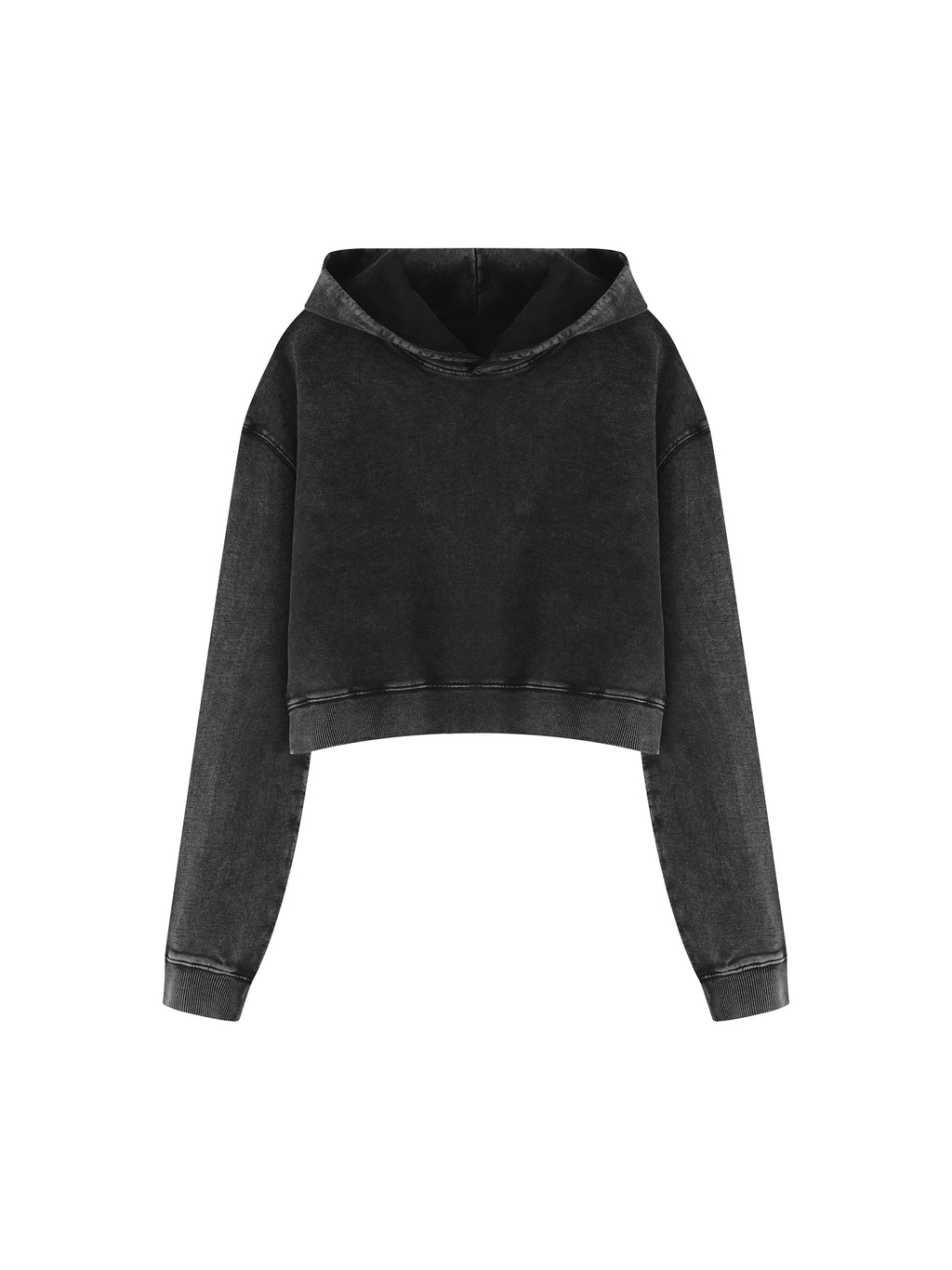 Women’s Mineral Washed Crop Hoodie