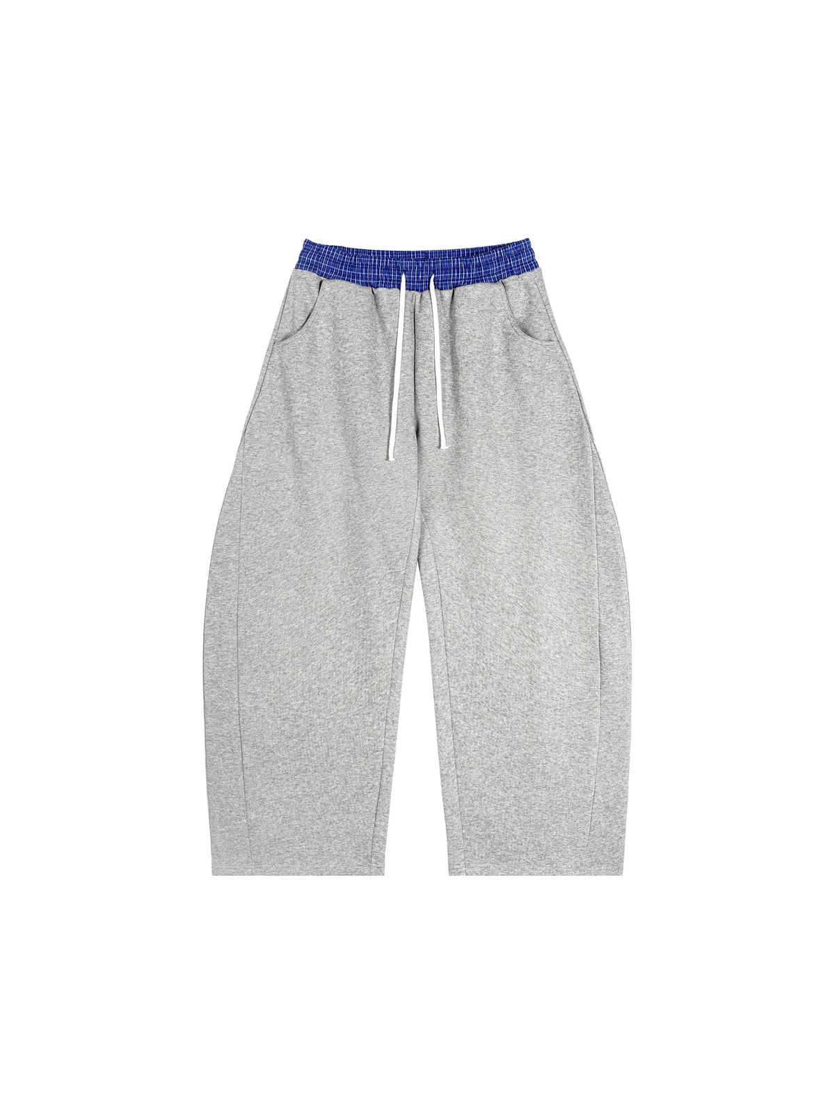 Plaid Waistband Barrel Sweatpants