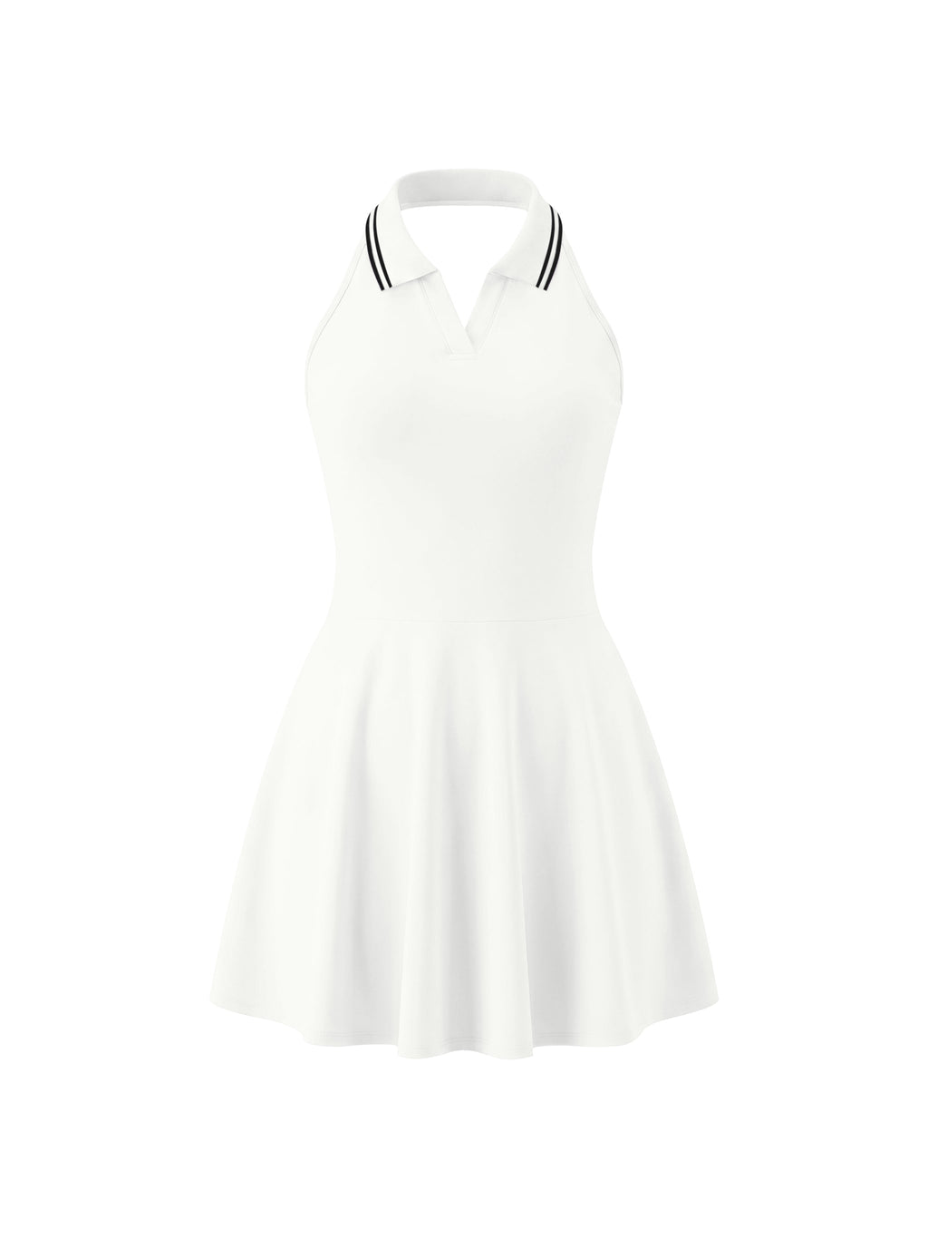Women’s Collared Halter A-Line Tennis Dress