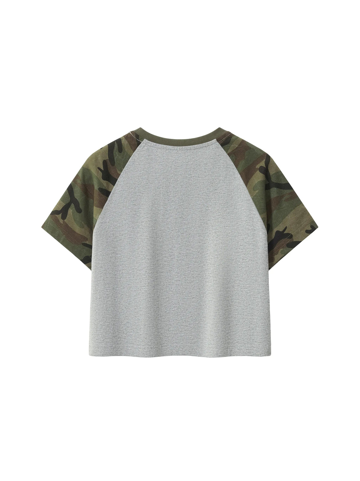Women’s Camo Raglan Crop T-Shirt