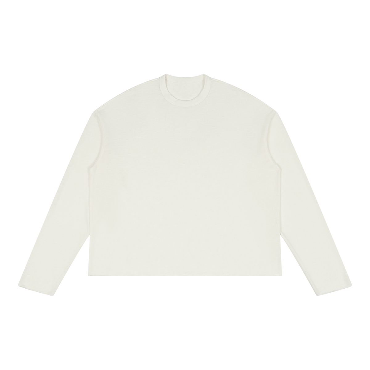 Unisex Raw Edge Long Sleeve T-Shirt