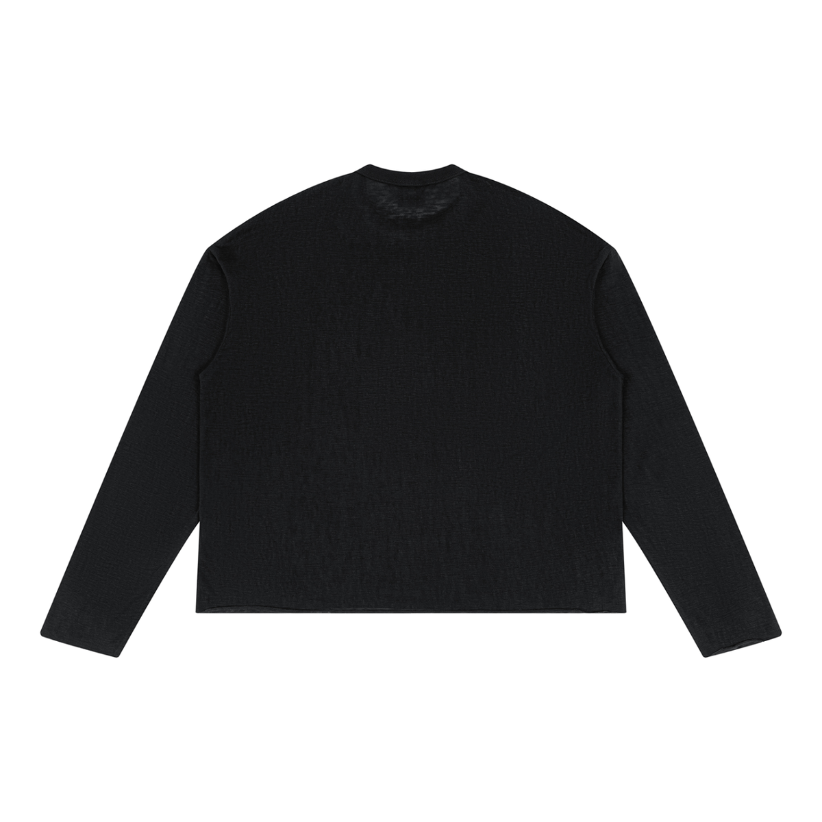 Unisex Raw Edge Long Sleeve T-Shirt