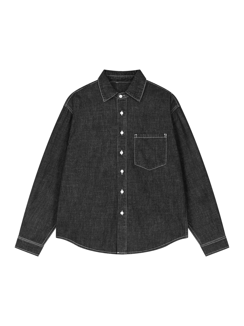 Unisex Vintage Wash Denim Shirt