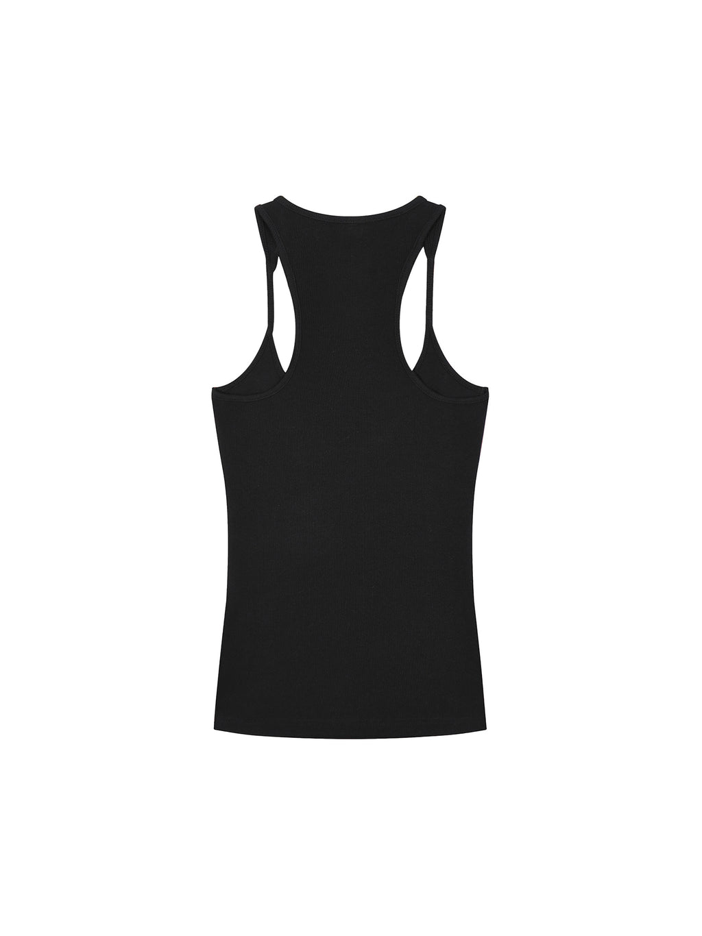 Slim Fit Ribbed Racerback Tank Top