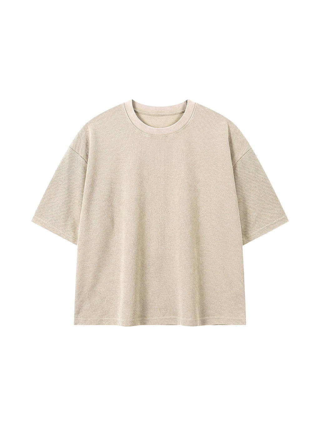Unisex Mineral Wash Waffle Boxy T-Shirt