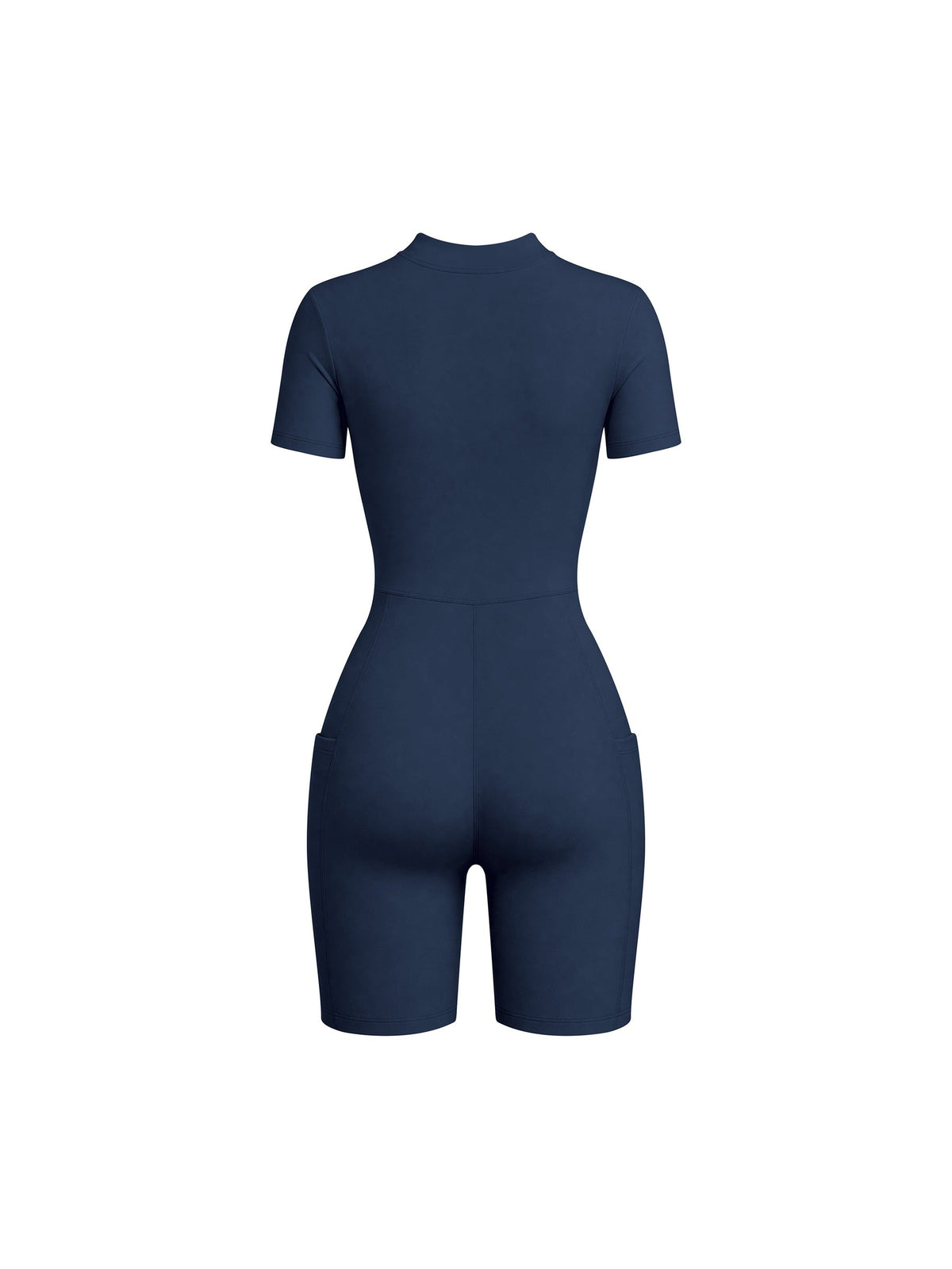 Women's Quarter-Zip Short Sleeve Romper