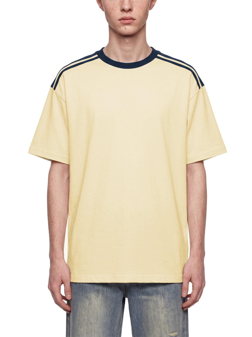 Unisex Color Block Loose T-Shirt