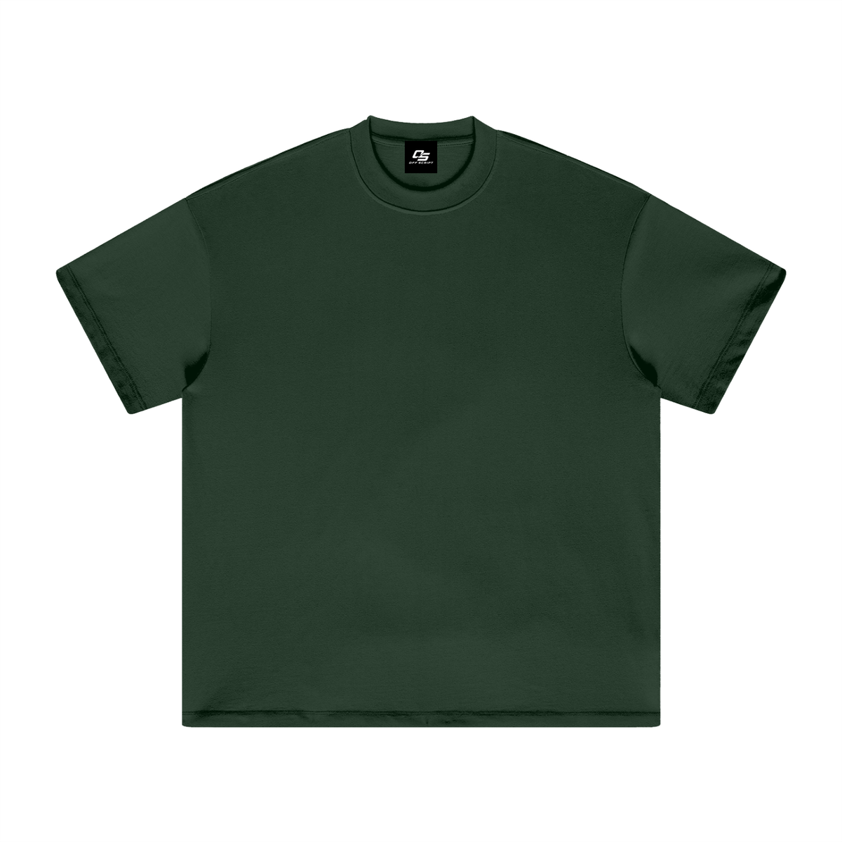 Unisex heavyweight Earth Tone T-shirt in Blackish Green – front product view
