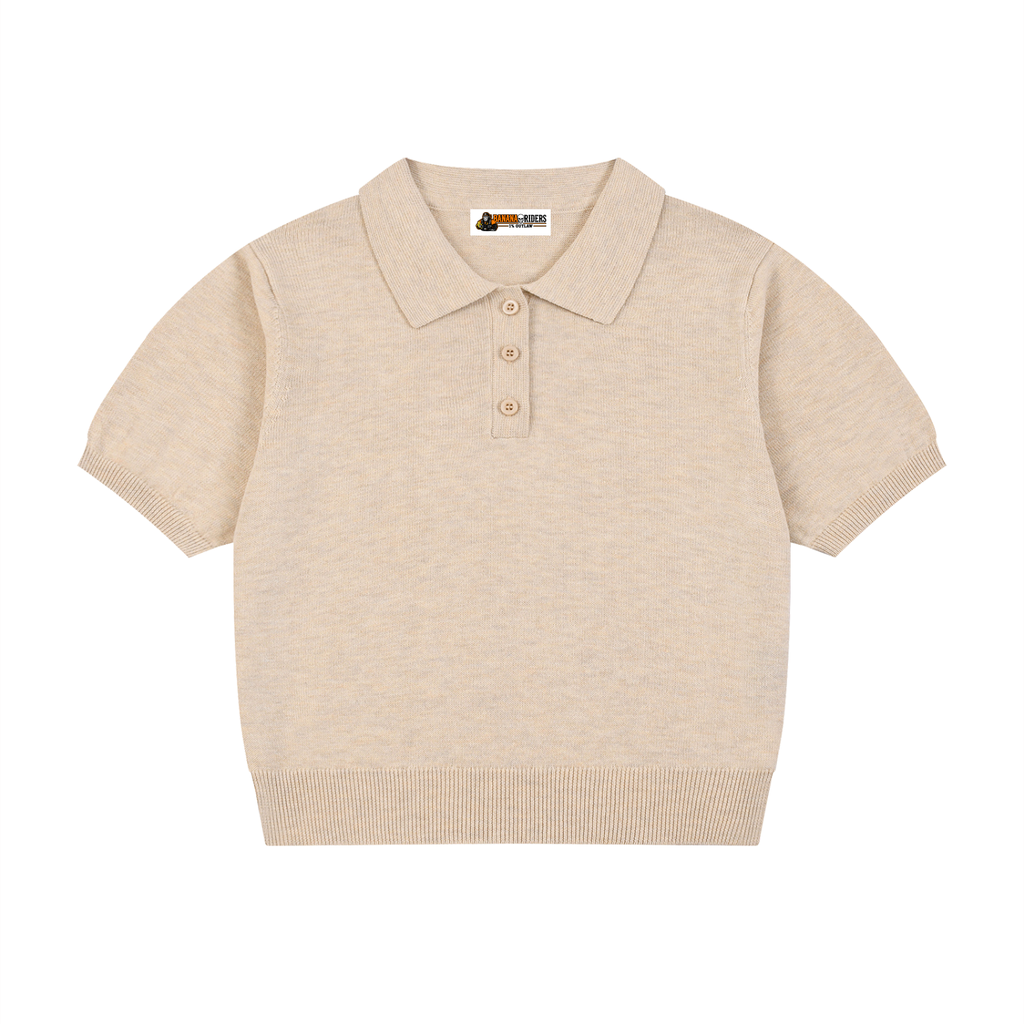 Women’s Knit Cotton Polo Shirt