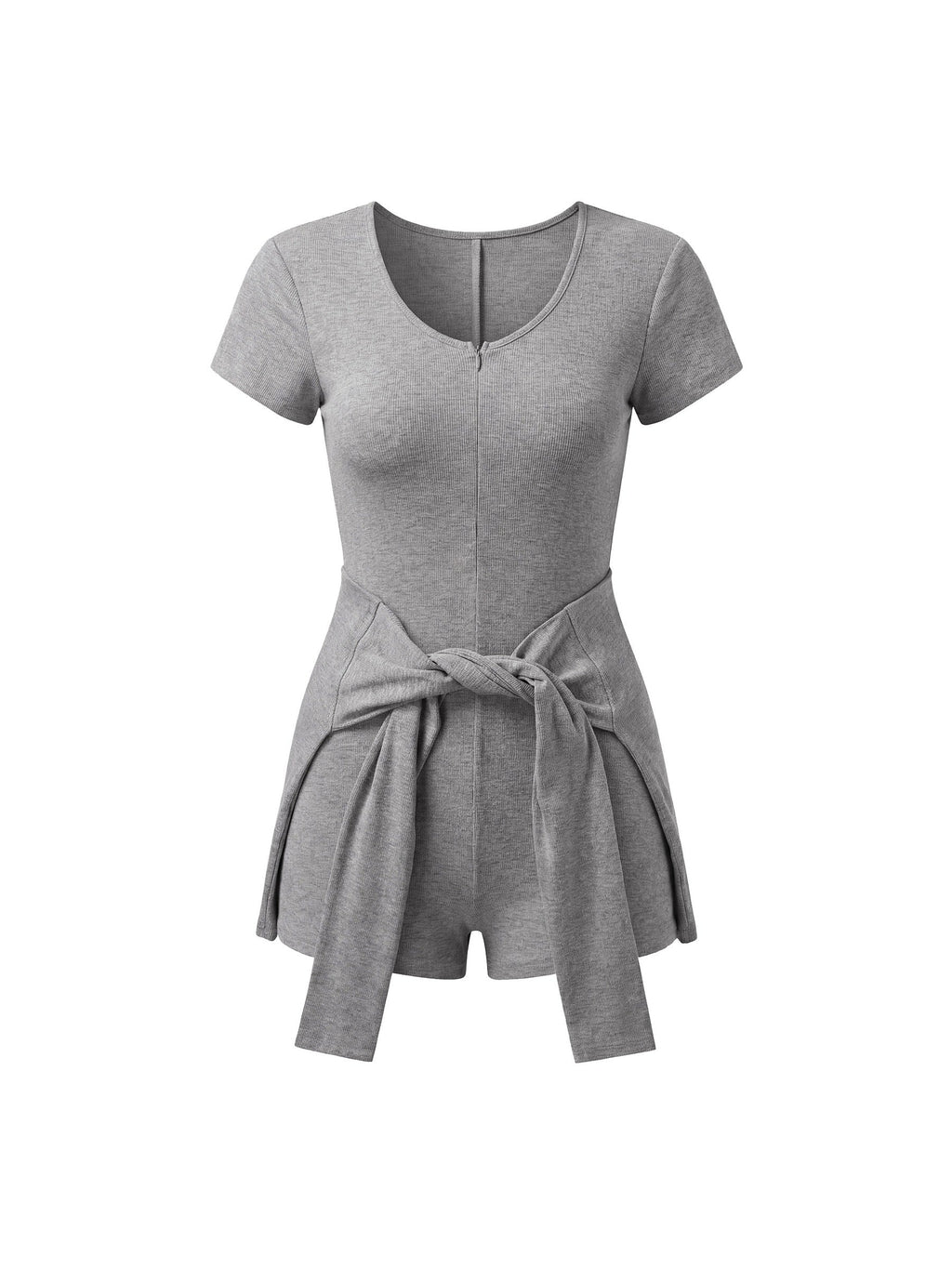 Women's Dual-Function Cape Tie-Waist Romper