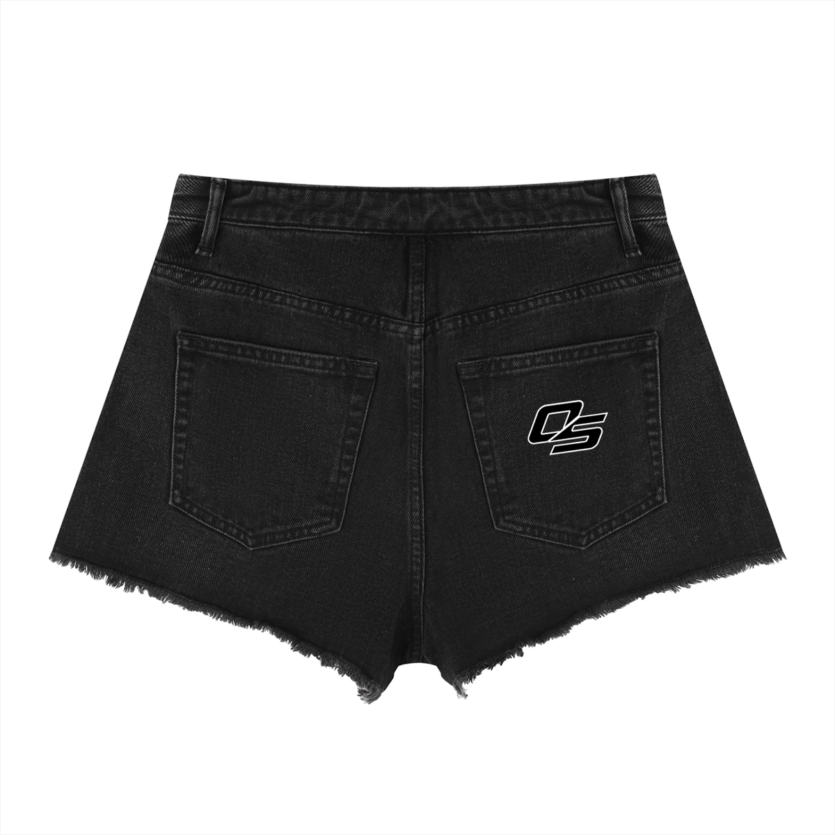 Off Script Women’s Vintage-Wash High-Rise Denim Shorts