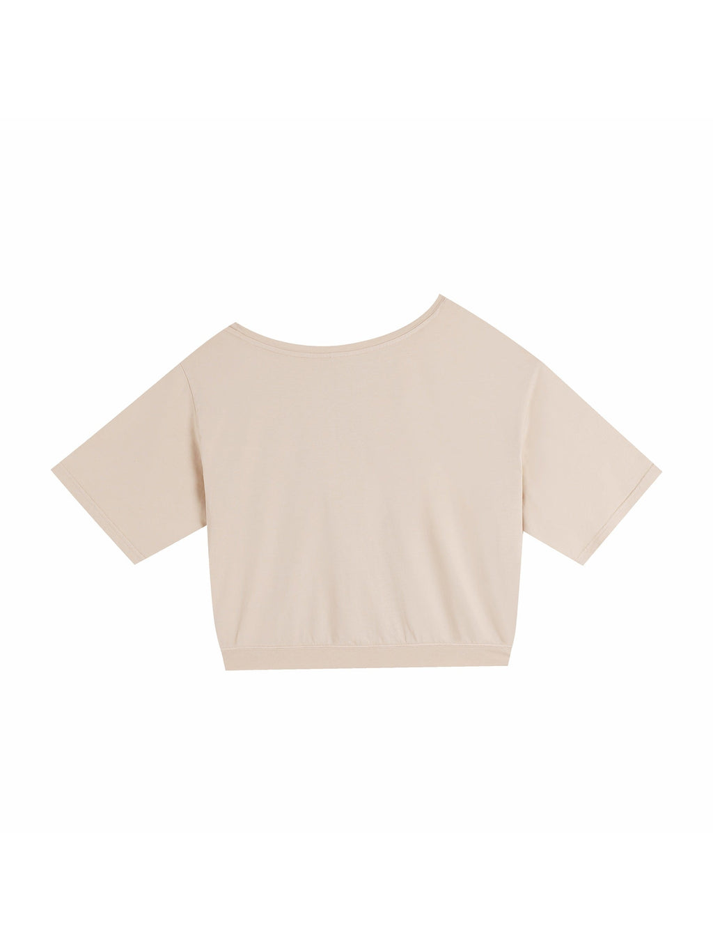 Asymmetric Shoulder Oversized Cotton T-Shirt