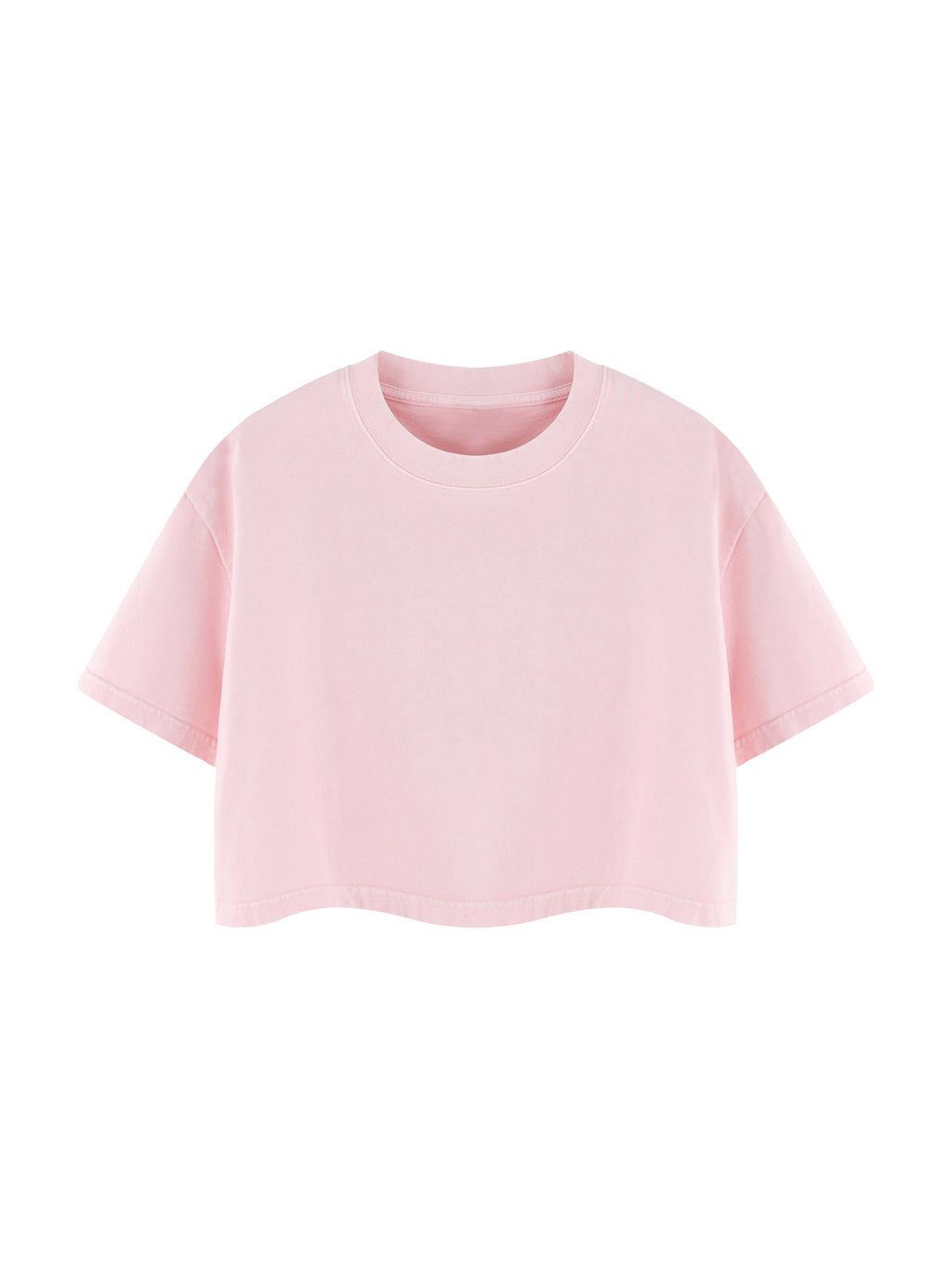 Women's Mineral Wash Cotton Crop T-Shirt