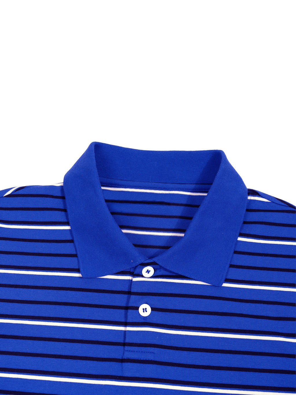Unisex Striped Boxy Collared Polo Shirt