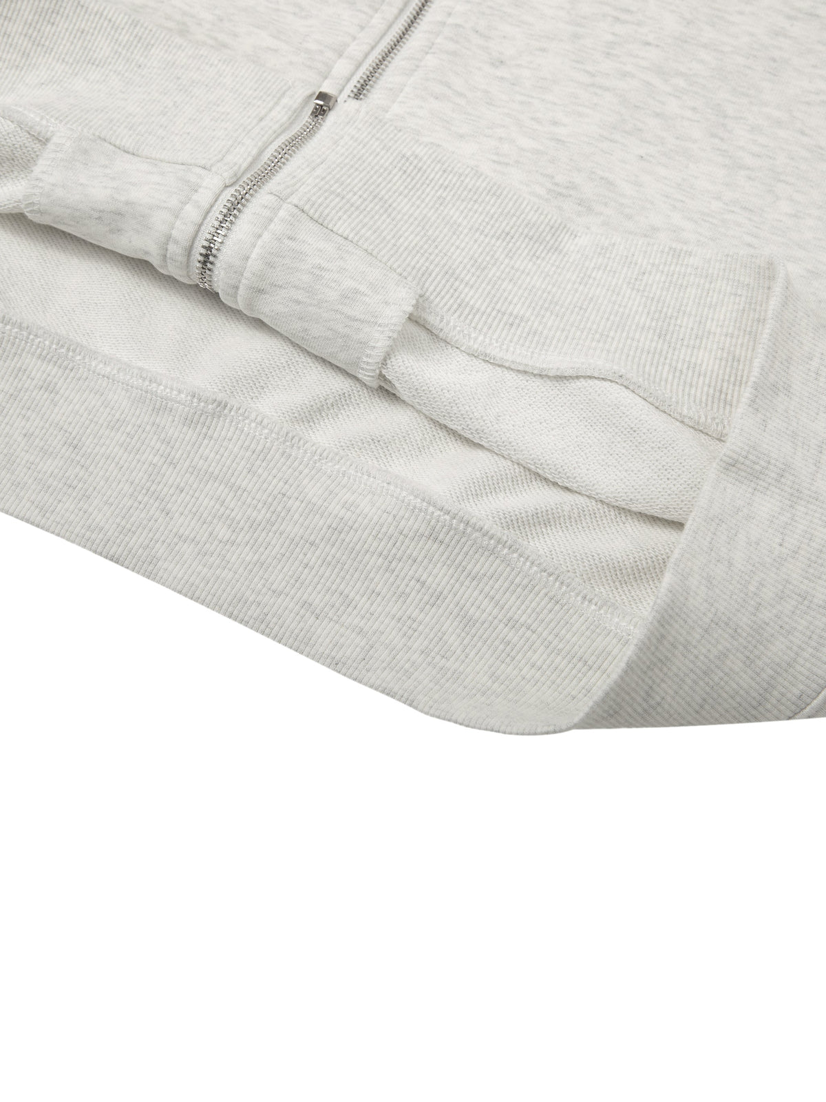 Essential Cropped Zip-Up Hoodie