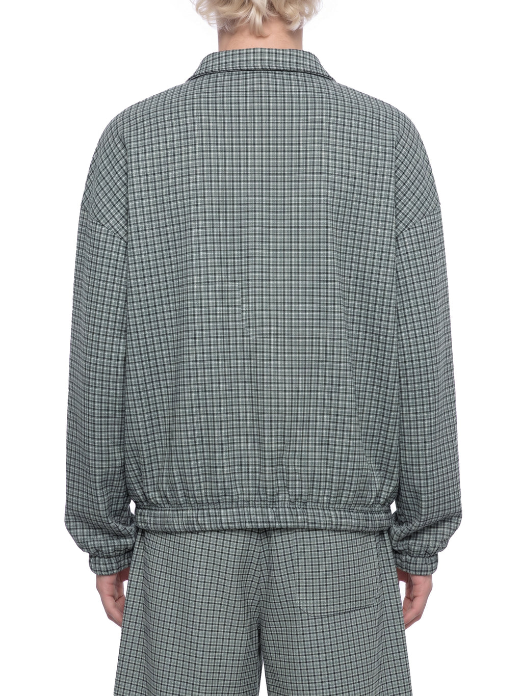 Unisex Plaid Quarter-Zip Sweatshirt