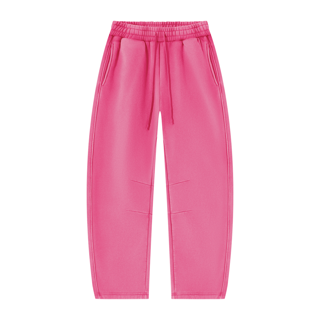 Unisex Vintage Wash Barrel-Leg Fleece Sweatpants V3