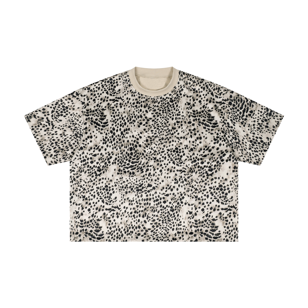 Unisex Leopard Print Boxy T-Shirt