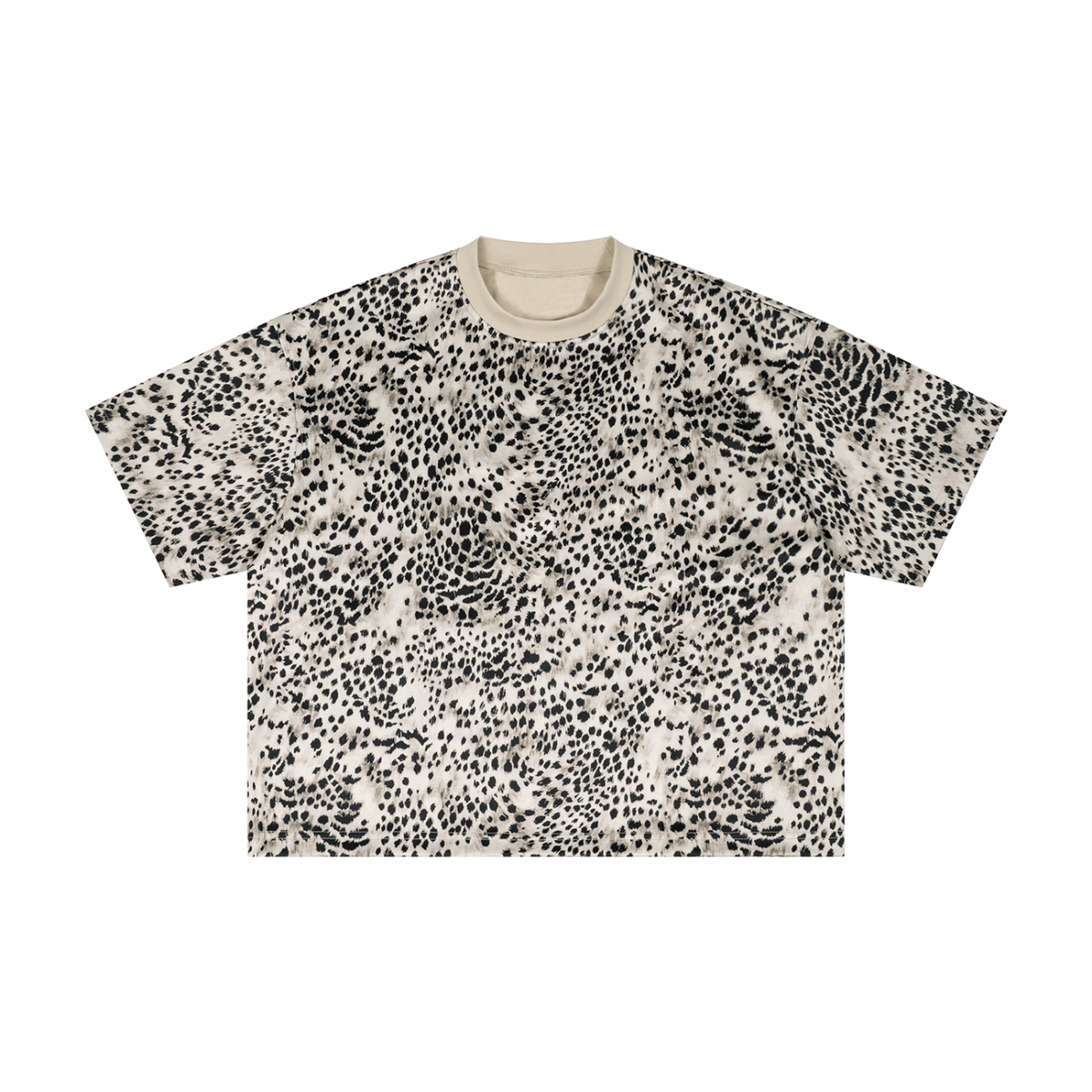 Unisex Leopard Print Boxy T-Shirt