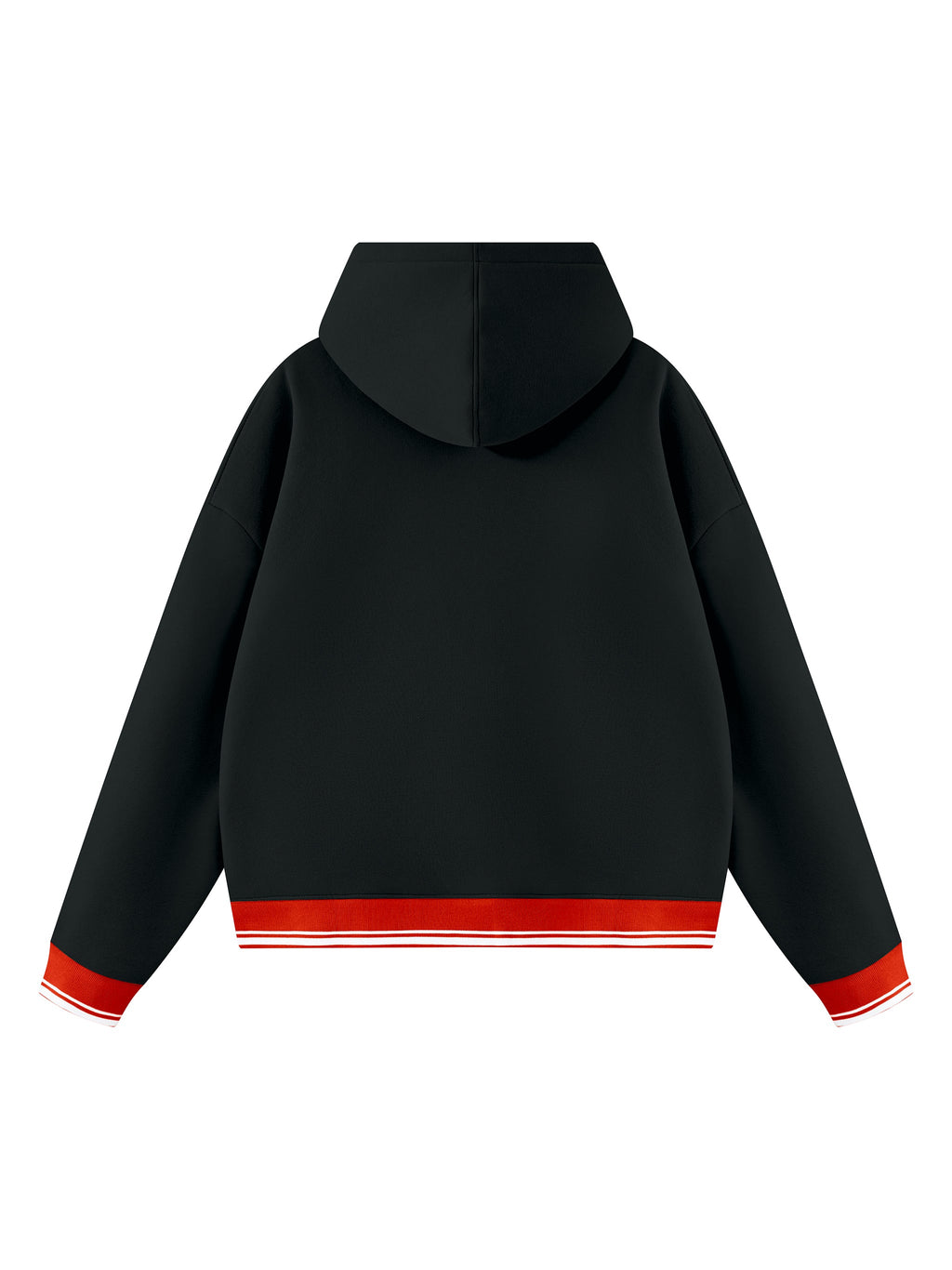 Unisex Oversized Color Block Fleece Hoodie